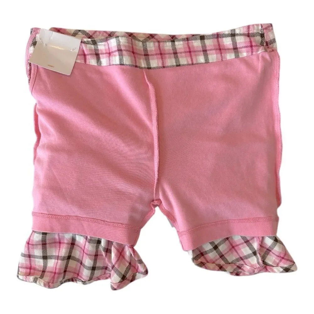 GYMBOREE Skirt Girls Plaid Holiday Pink Size 7 NWT